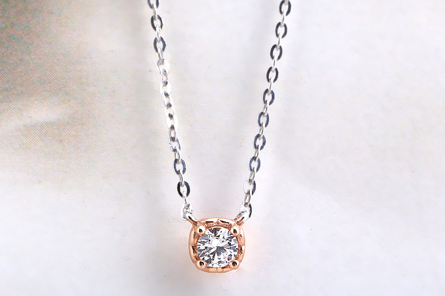 핑크 포인트 1부 다이아몬드 반지 CE-4757