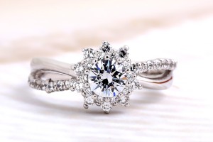 5부 결혼예물 시그니티 반지 CE-2052 다이아몬드 선택 가능