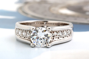 1캐럿 시그니티 프로포즈 반지 CE-395 다이아몬드 세팅 가능